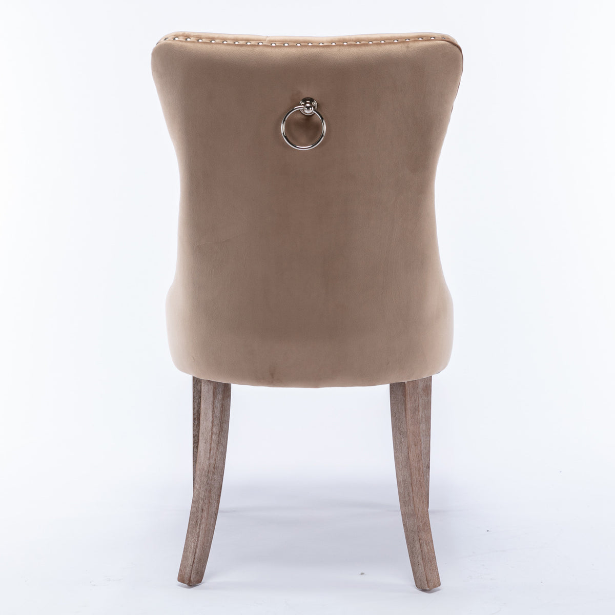 Tufted Dining Chair Set of 2 Khaki
