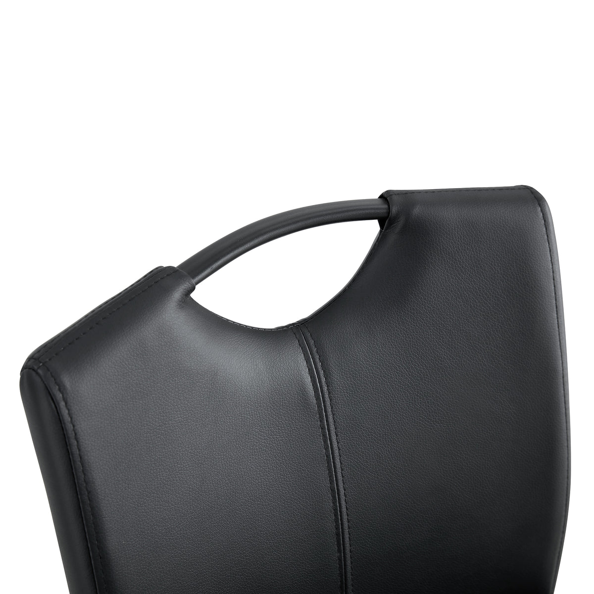 Black PU Counter Stool Set (2 pcs)