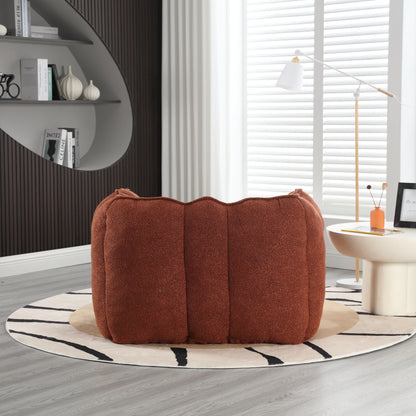 Bean Bag Chair with Footstool Gray
