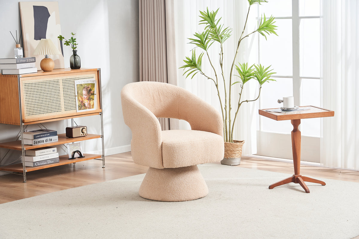 Swivel Accent Chair Nude