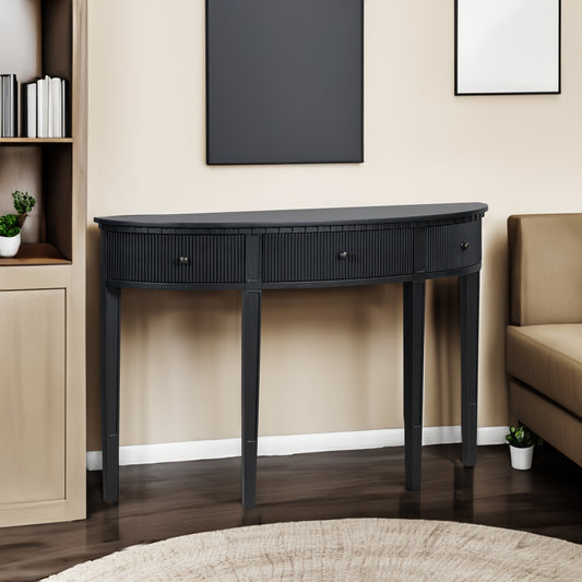 U-Style Vertical Pine Console Table