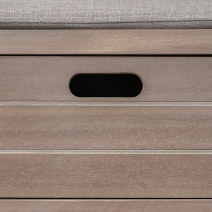 Storage Bench White Washed