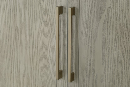 Four-Door Storage Cabinet with Curved Countertop