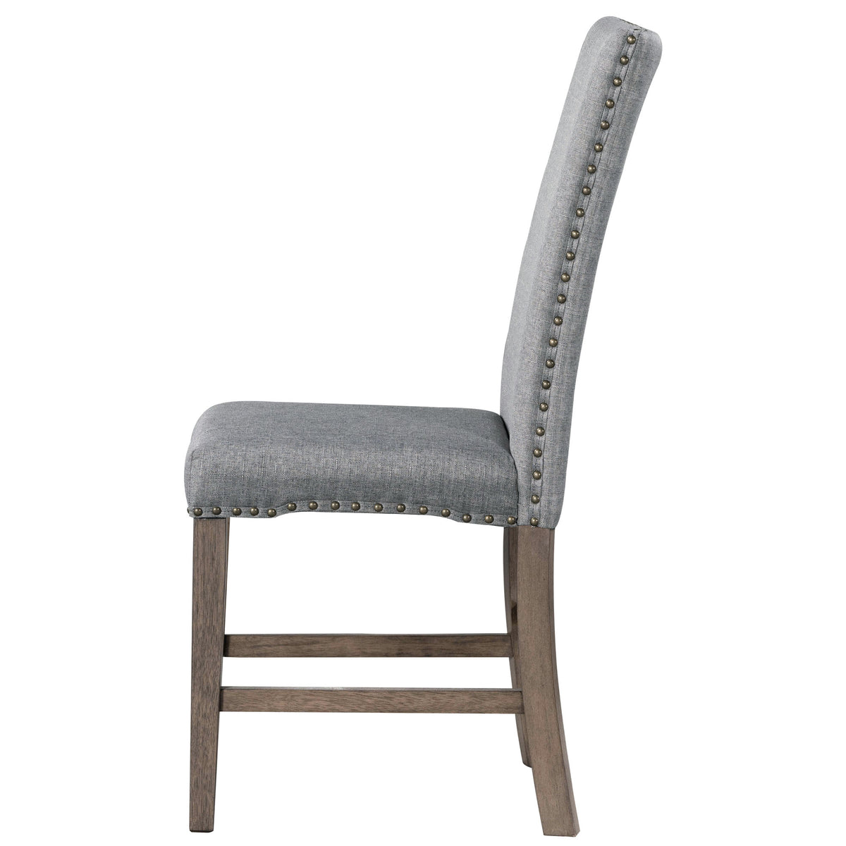 Dining Set with Cushioned Chairs Brown