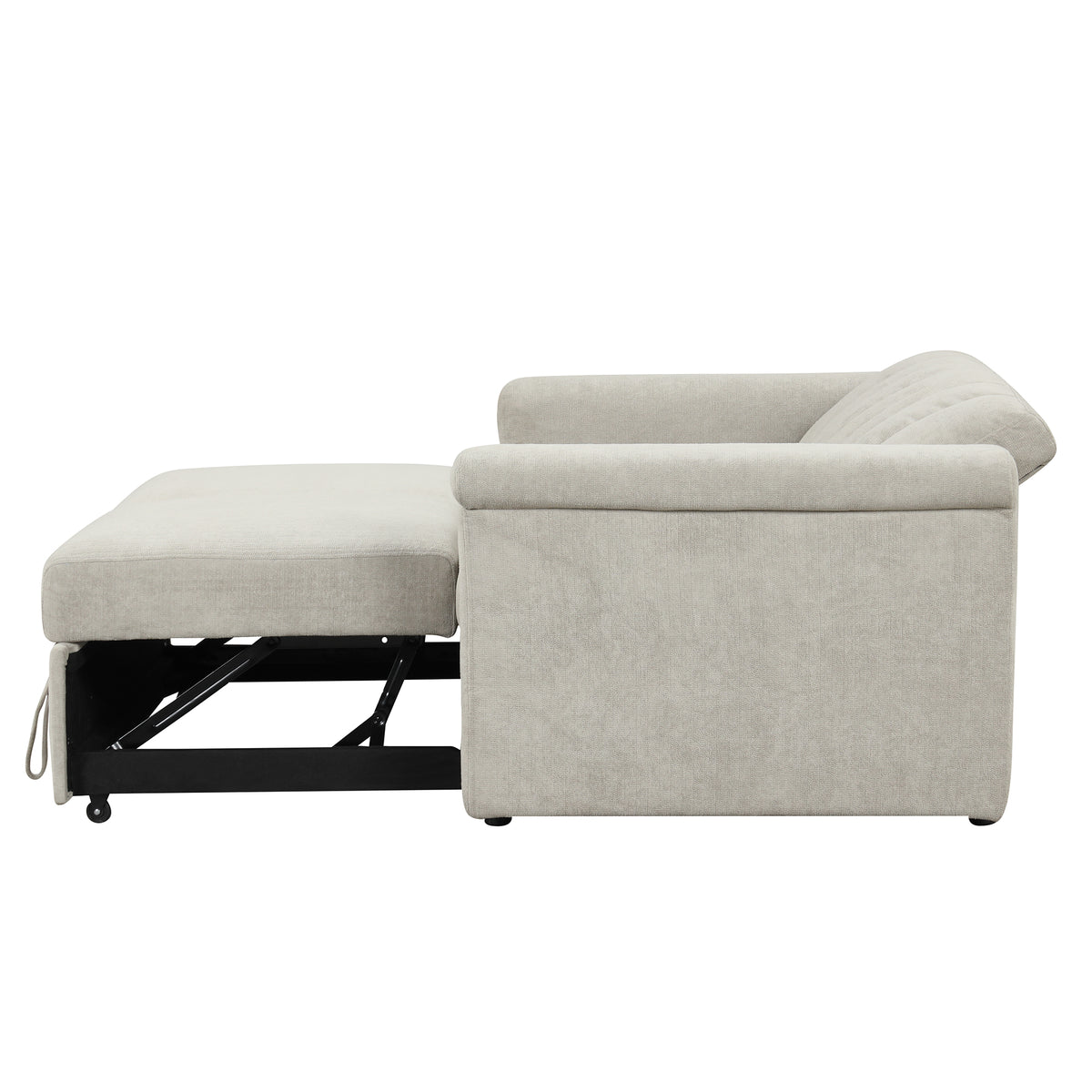 U-Style Convertible Loveseat Sofa Bed – Modern Sleeper with Storage