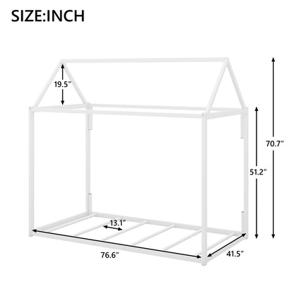Metal House Twin Platform Bed