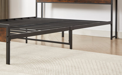 Upholstered Bed Frame with USB Charging Station