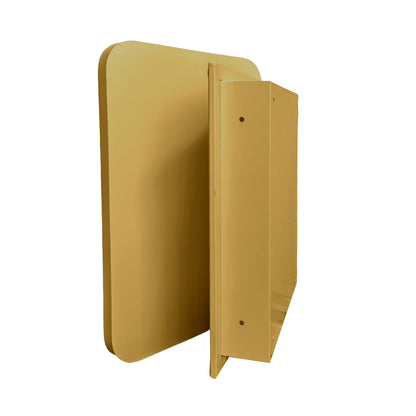 Matte Gold Metal Medicine Cabinet