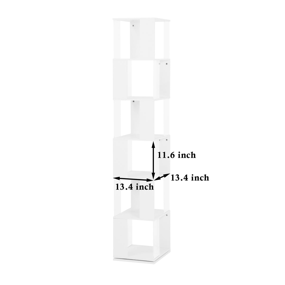 Rotating Acrylic Bookshelf Organizer