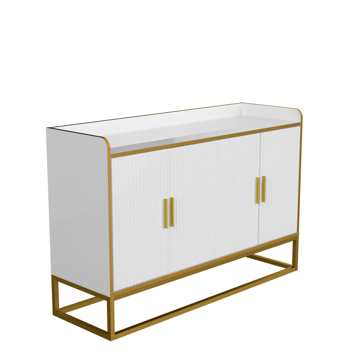 Modern Buffet Cabinet White Gloss
