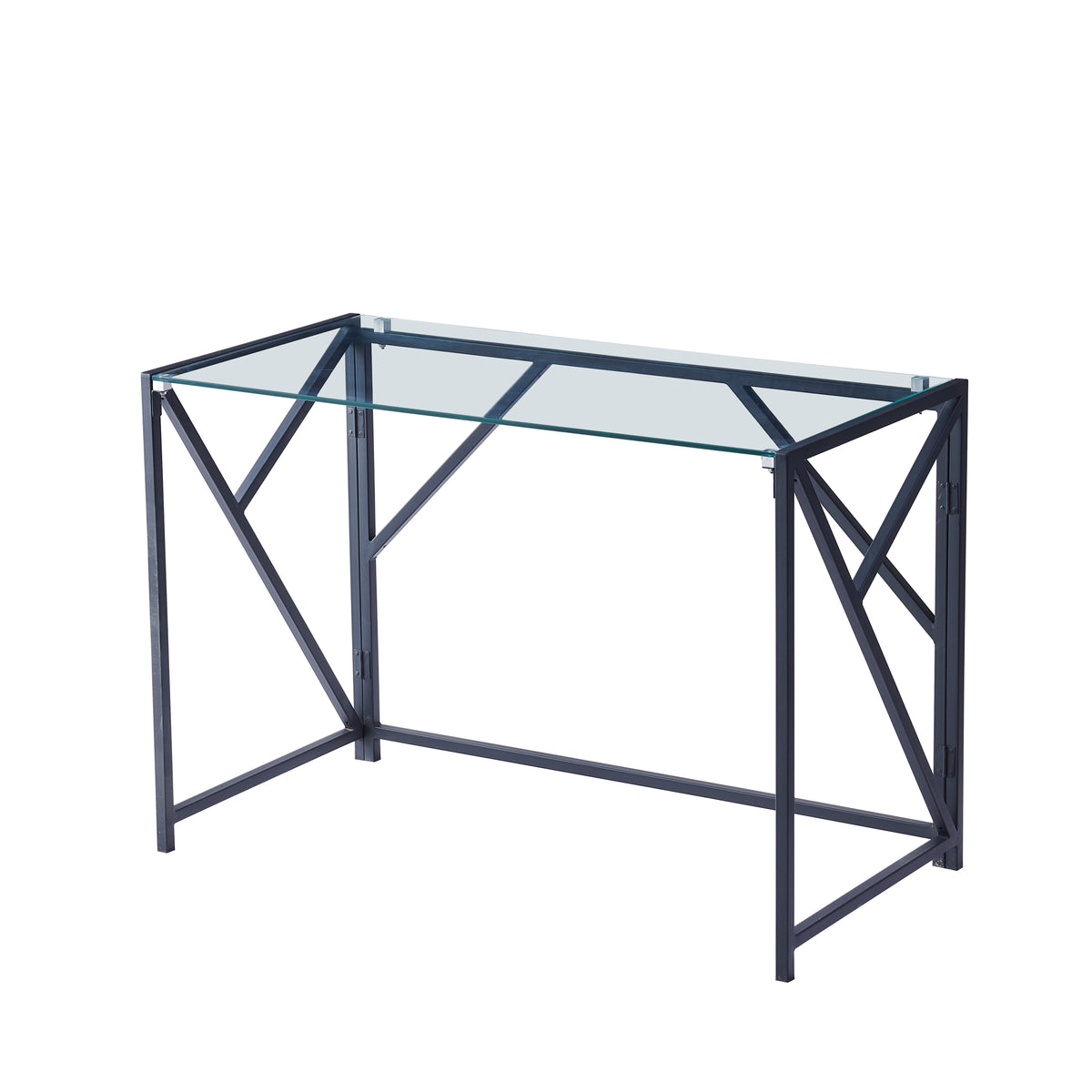 Clear Glass Laptop Desk
