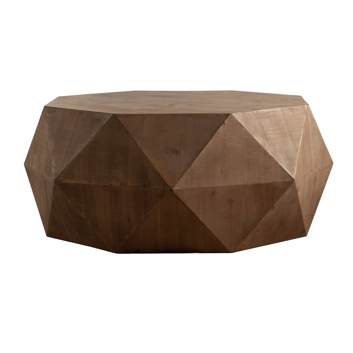 Embossed Pattern Coffee Table – Natural MDF