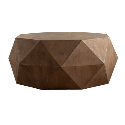 Embossed Pattern Coffee Table – Natural MDF