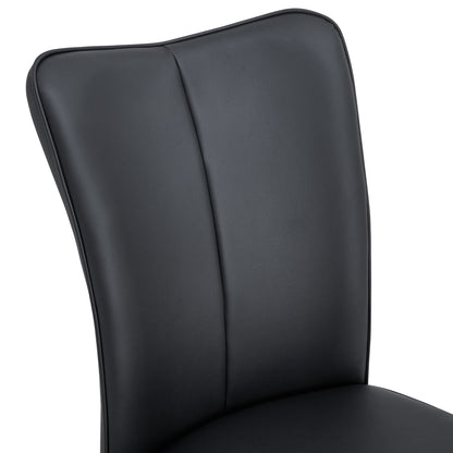 Modern Black Dining Chair Set (2 pcs)