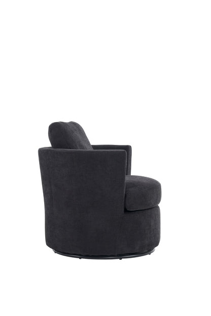 Rotating Club Chair Black