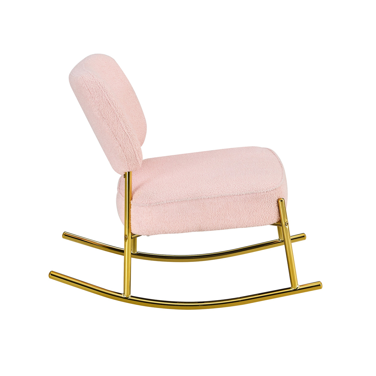 Velvet Rocking Lounge Chair – Cream