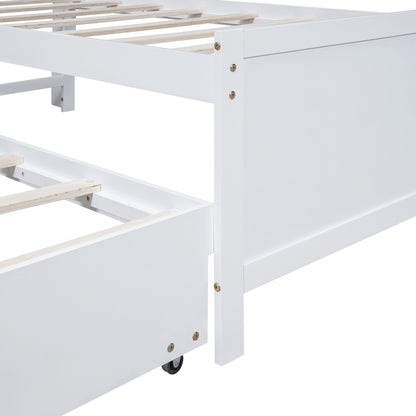 Twin Platform Bed White