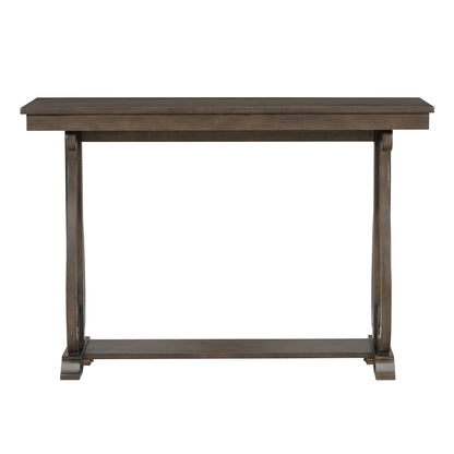 Walnut Farmhouse Console Table – 48”