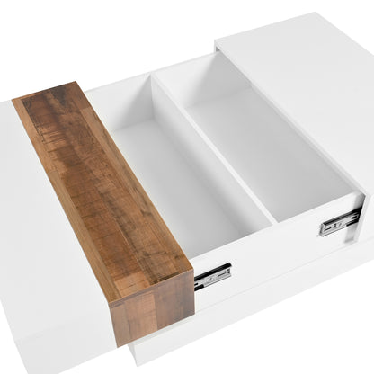 Modern Storage Coffee Table White
