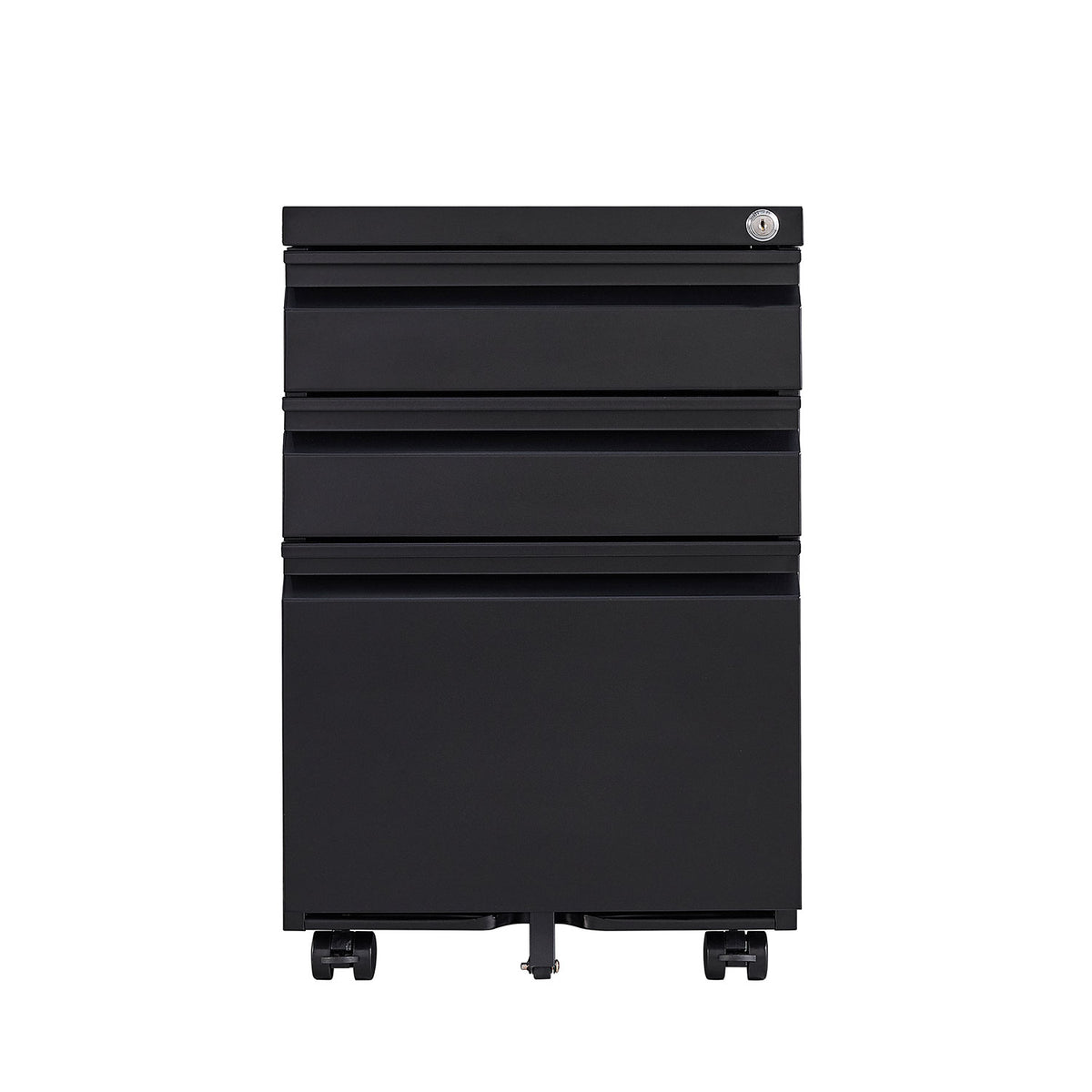 3-Drawer Metal Filing Cabinet with Lock