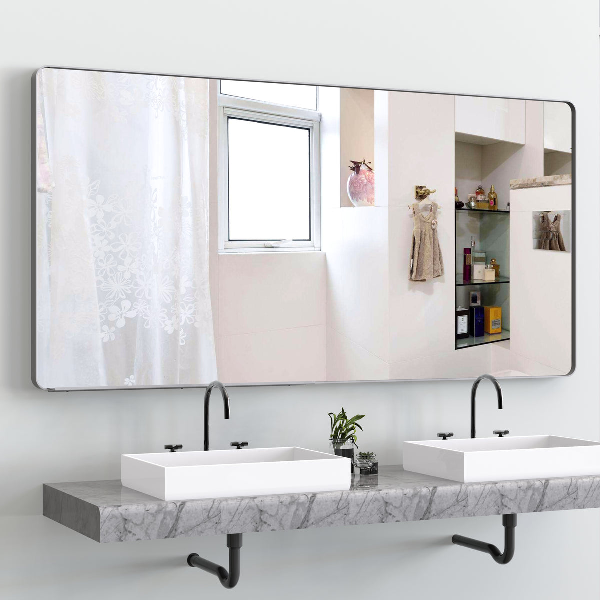 Wall Mirror Aluminum Frame