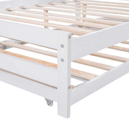 Adjustable Platform Bed Frame White