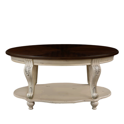 Oval Coffee Table White