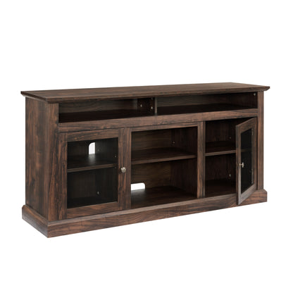 Contemporary TV Stand – Brown Finish