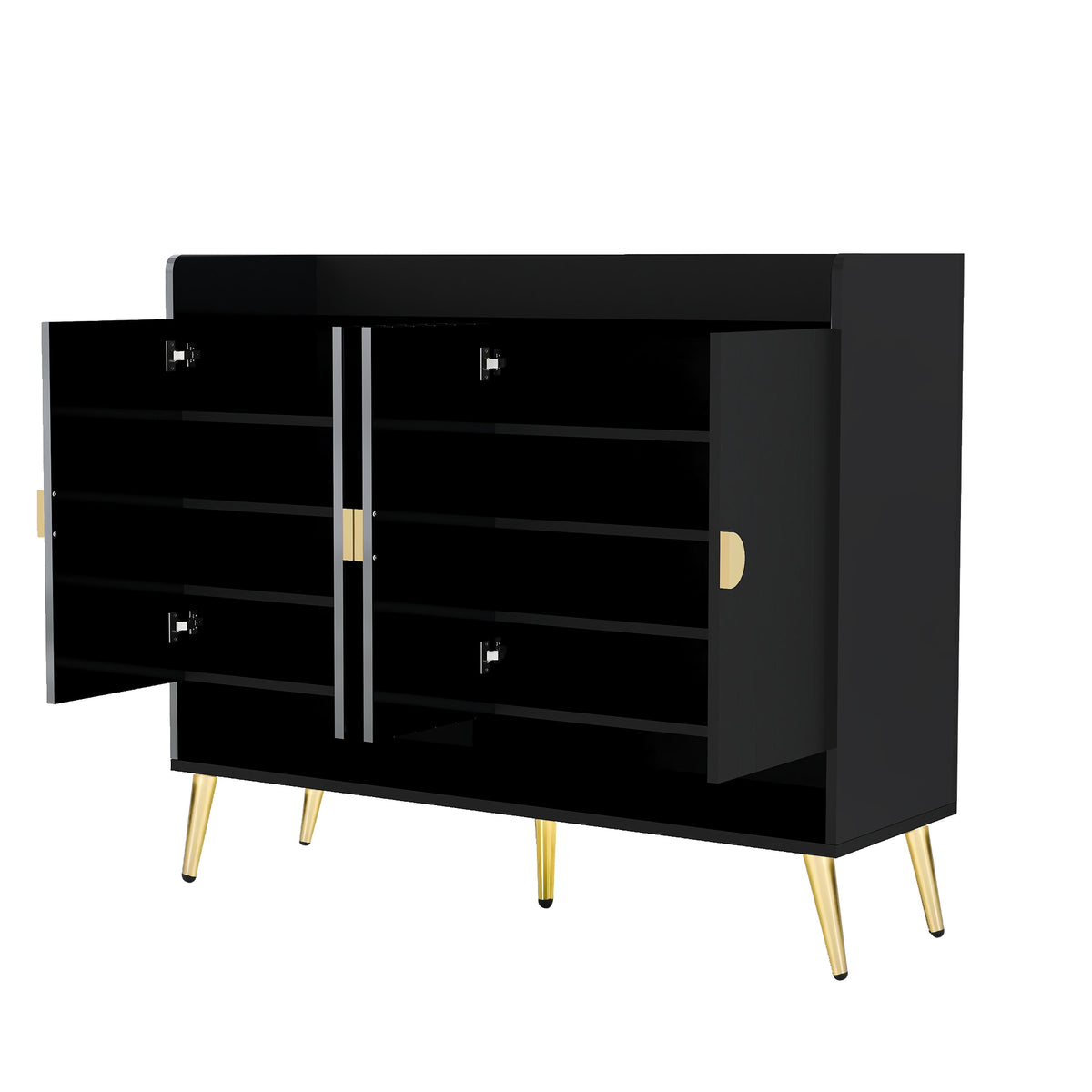 U-Can 11-Layer Wooden Shoe Cabinet with Adjustable Shelves