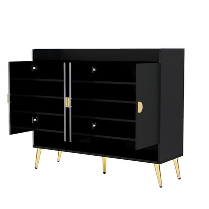 U-Can 11-Layer Wooden Shoe Cabinet with Adjustable Shelves