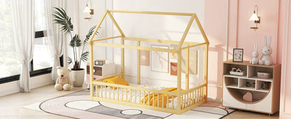Twin Floor Bed Natural