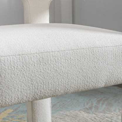 Contemporary Accent Chair Beige Upholstery