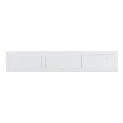 Rustic Entryway Console Table with Drawers Antique White