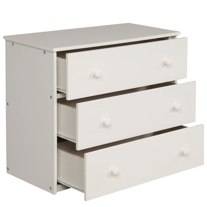 Twin Loft Bed with Desk White