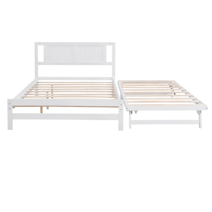 Adjustable Platform Bed Frame White