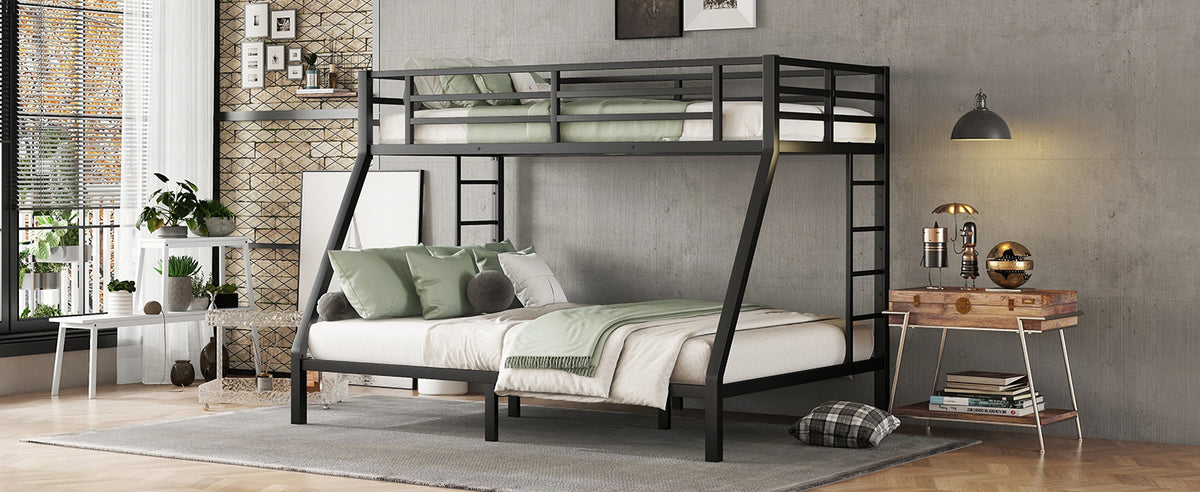 Twin XL Over Queen Bunk Bed Metal Frame