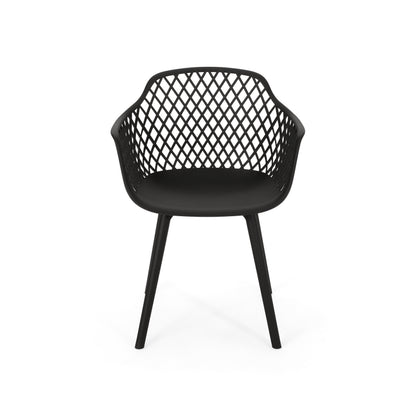 Poppy Fabric Accent Chair Gray
