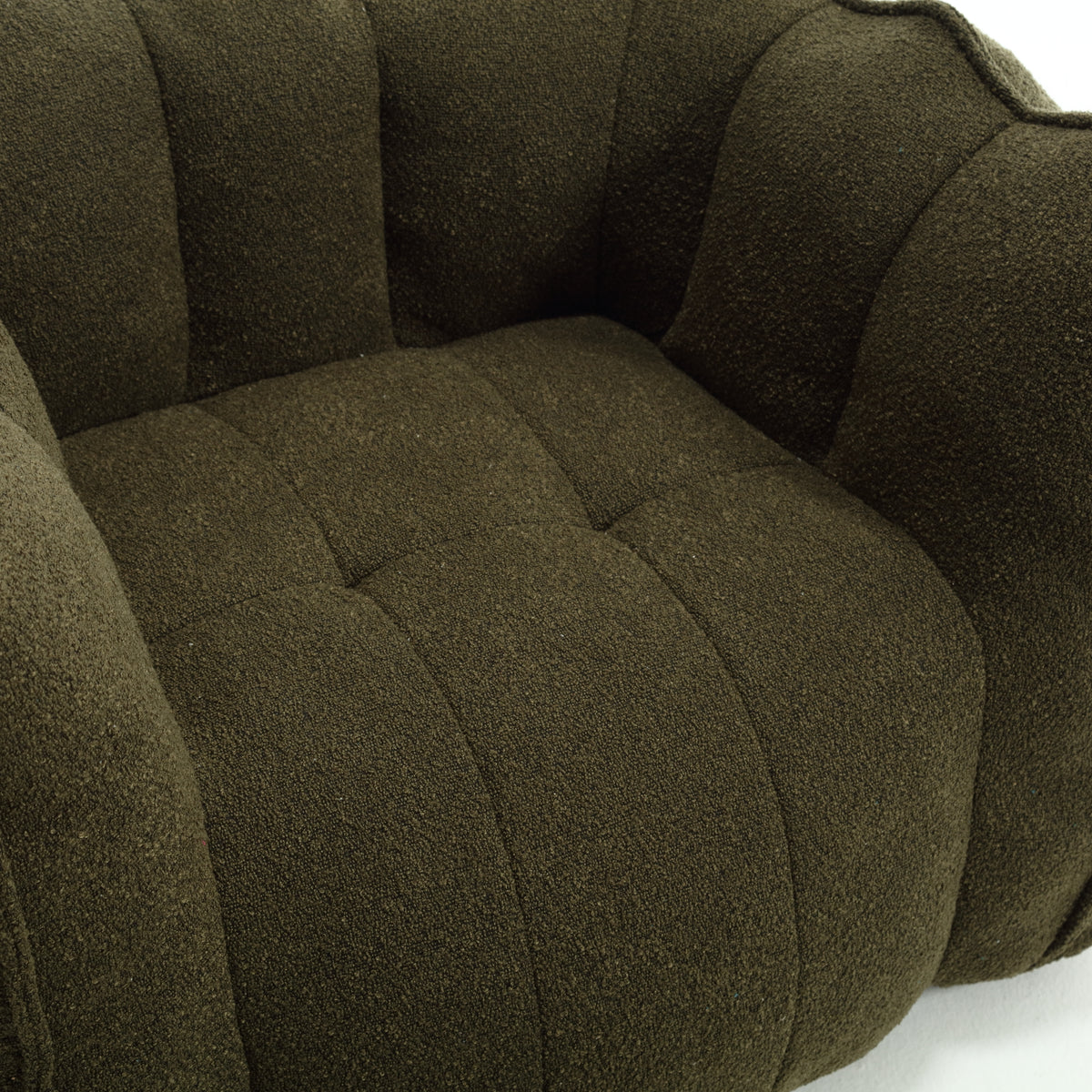 Soft Bean Bag Chair – Gray High-Resilience Foam