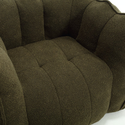 Soft Bean Bag Chair – Gray High-Resilience Foam