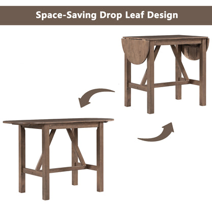 3-Piece Counter Dining Set Brown