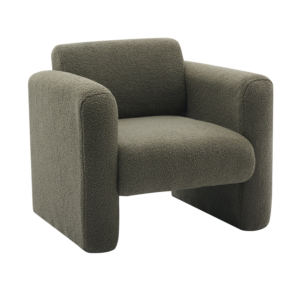 Sheepskin Armchair in Seaweed Green
