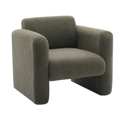 Sheepskin Armchair in Seaweed Green