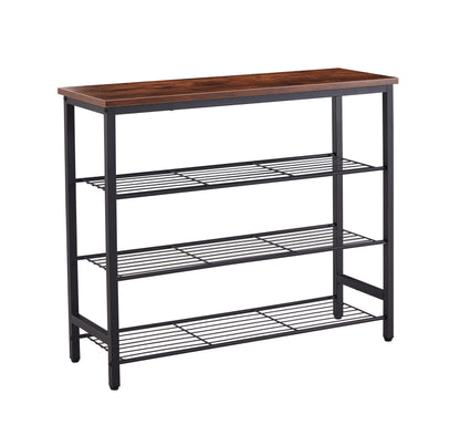 4-Tier Shoe Rack with MDF Top Board