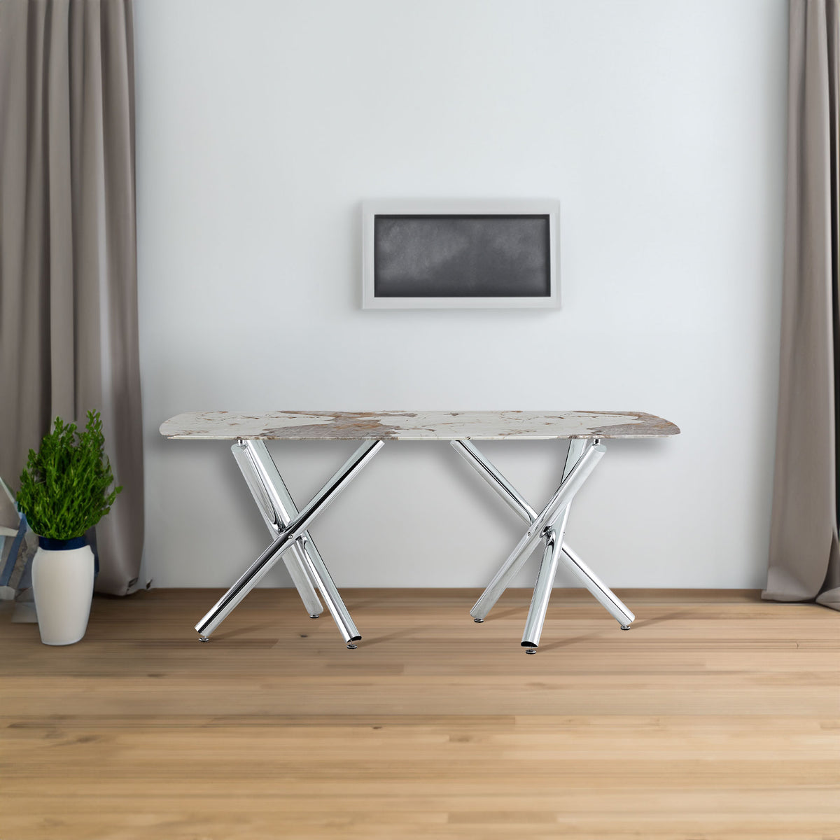 Modern Rectangular Dining Table for 6–8