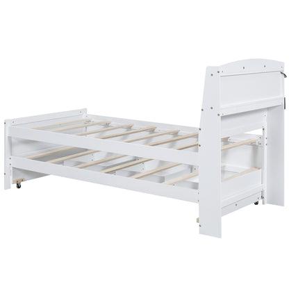 Twin Platform Bed White