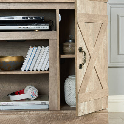 Farmhouse TV Stand Antique Finish