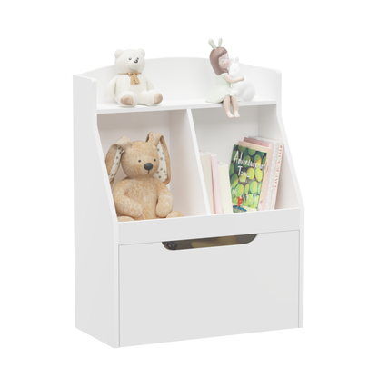 Rolling Book Display Shelf – White Children’s Library Piece