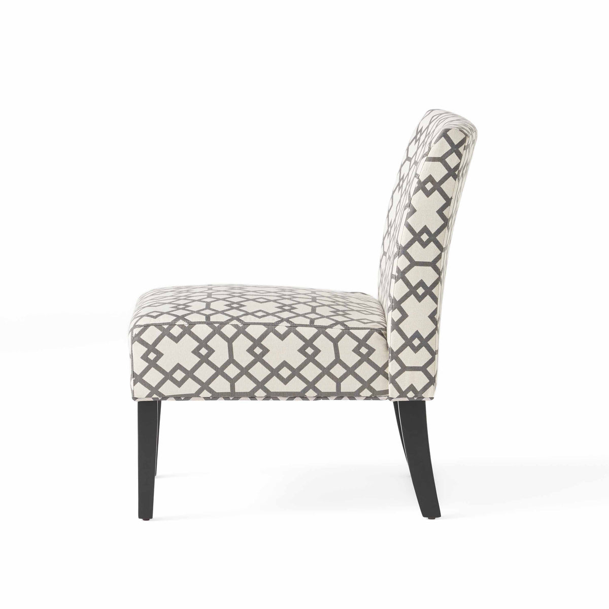 Modern Accent Chair – Cream Fabric