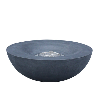 42-Inch Concrete Fire Pit Dark Gray