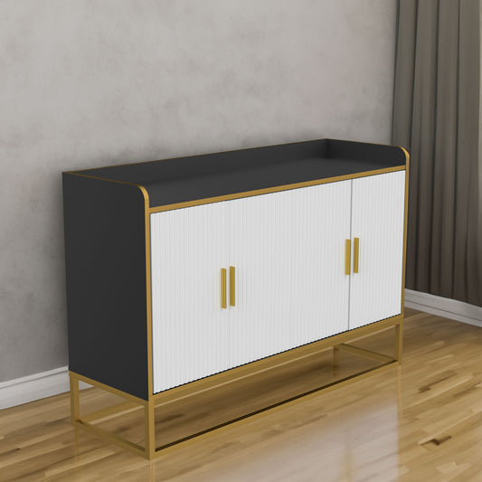 Modern Buffet Cabinet Black Gloss